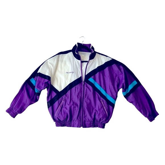 VTG OLEG CASSINI Colorblock Windbreaker Jacket, Designer jacket - Picture 9 of 10